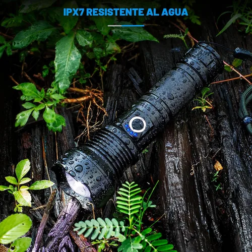 Miniatura 7 de KINGCAESAR Linternas recargables de alto lúmenes, 2 unidades de 90,000 lúmenes, linterna súper brillante, 5 modos de linterna LED, IPX7 impermeable