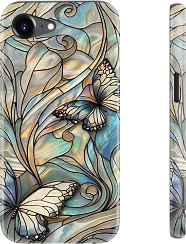 Miniatura 97 de LUHOURI Funda para iPhone 12 Mini, compatible con carga inalámbrica, doble capa, interior de silicona suave + carcasa exterior dura, bonito diseño