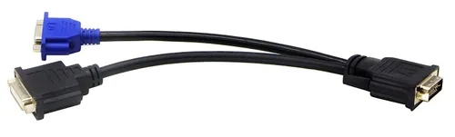 Miniatura 7 de Wyse - Cable divisor DVI-I a DVI-D y VGA de 10 pulgadas, doble monitor compatible con Dell OptiPlex GX620 SC280 y más