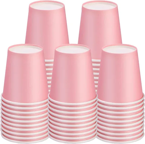 Miniatura 10 de Paquete de 50 vasos de papel desechables de 3 onzas, vasos de papel para baño de café, tazas pequeñas para aperitivos, baño, expreso, perfecto