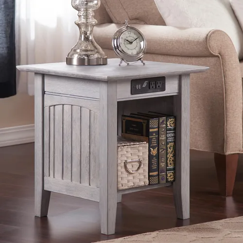 Miniatura 9 de Mesa Atlantic Furniture AH13312 Nantucket, mesa auxiliar, Madera, Driftwood