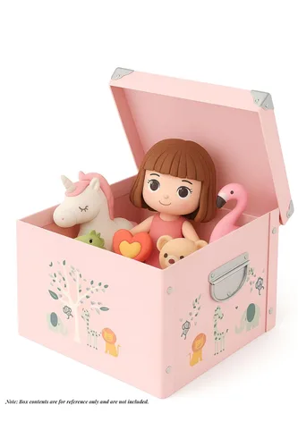 Miniatura 3 de GroWings Caja de recuerdos para bebés, gran almacenamiento de memoria para recién nacidos, adecuada para niños y niñas, regalos fuertes, duraderos