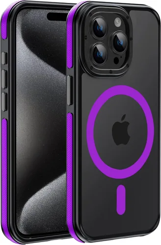 Miniatura 111 de Funda para iPhone 17 Pro Max con protector de lente de cámara [protección de grado militar de 10 pies] compatible con MagSafe a prueba de golpes