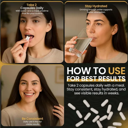 Miniatura 4 de Las mejores vitaminas para el crecimiento del cabello para mujeres y hombres apoyan el crecimiento del cabello más rápido y una mejor salud