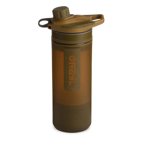 Miniatura 11 de GRAYL GeoPress - Botella purificadora de agua de 24 onzas, filtro para senderismo, campamento, supervivencia, viajes (azul Bali)