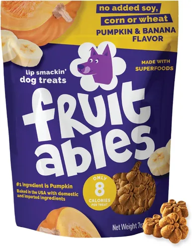 Miniatura 17 de Fruitables Golosinas horneadas para perros, golosinas saludables de calabaza para perros, bajas en calorías y deliciosas, sin trigo, maíz o soja