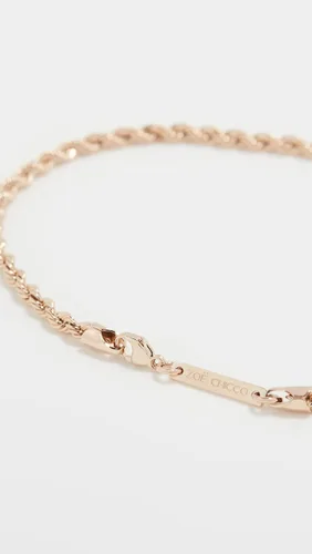Miniatura 3 de Zoe Chicco Tobillera de cadena media de oro de 14 quilates para mujer Metal No aplicable