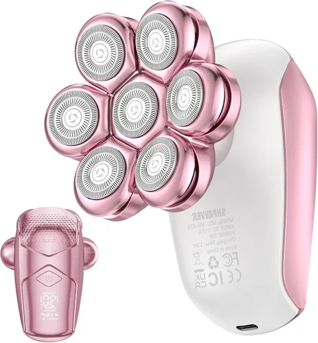 Miniatura 9 de SHPAVVER Afeitadoras de cabeza para hombres calvos: maquinilla de afeitar eléctrica 5 en 1 - Kit de aseo de afeitar impermeable IPX7 para hombres