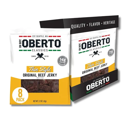 Miniatura 14 de ¡Oh chico! Oberto Classics Thin Style Original Beef Jerky, 1.2 onzas (Pack de 8)