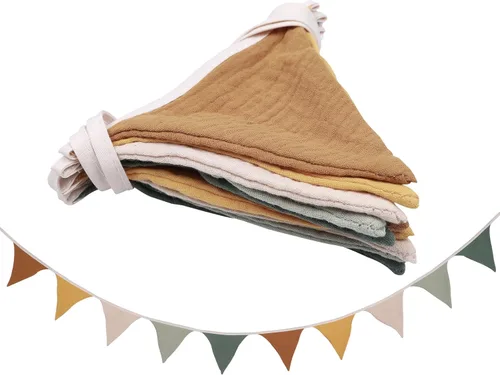 Miniatura 25 de Banderines, Banderines para habitación de bebés y niños pequeños, para decoración de guardería, cumpleaños, boda boho, fiesta de baby shower, evento
