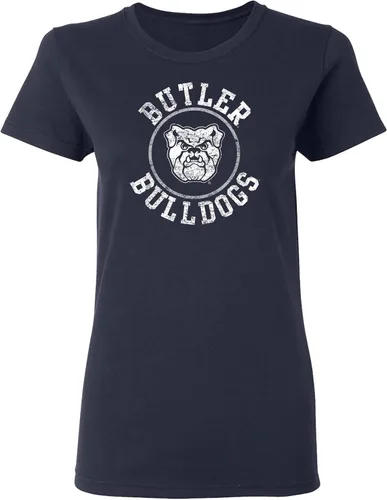 Miniatura 26 de NCAA - Camiseta para mujer, diseño de círculo envejecido, color del equipo, universidad