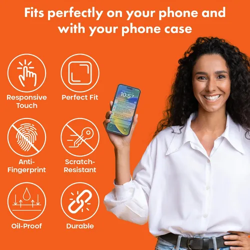 Miniatura 5 de Slapback Protector de pantalla de privacidad prémium para iPhone 14 Pro Max [2 unidades] [pantalla de 6.7 pulgadas] Anti-espía 28 grados opaca