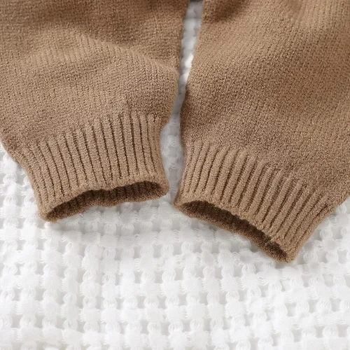 Miniatura 5 de JNBLDA Suéter de punto para bebés y niñas, para recién nacidos, enterizo para bebé, overol para bebé, estampado de amor, ropa linda