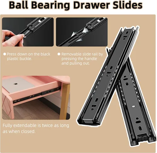 Miniatura 8 de WESTREE Mesa de Tocador con 2 Cajones y Estante de Almacenamiento, Mesa de Maquillaje Moderna con Escritorio Brillante, Escritorio de Marco Dorado