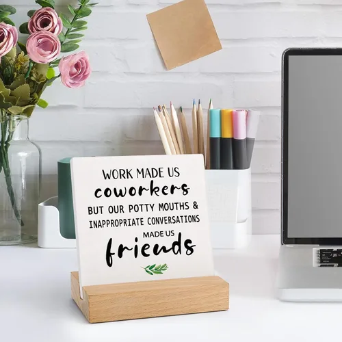 Miniatura 4 de Regalos de despedida para compañeros de trabajo, letrero de decoración de oficina como regalo para compañero de trabajo, regalos de despedida
