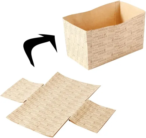 Miniatura 3 de CANDeal 12 piezas de papel para pan, moldes desechables para hornear, horno microondas, congelador, mini forros de Navidad, cajas de Navidad