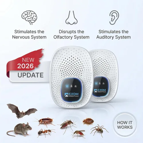 Miniatura 2 de T-25, repelente de plagas ultrasónico para pared, enchufable más eficaz que los repelentes, deshazte de roedores, ardillas, ratones, ratas