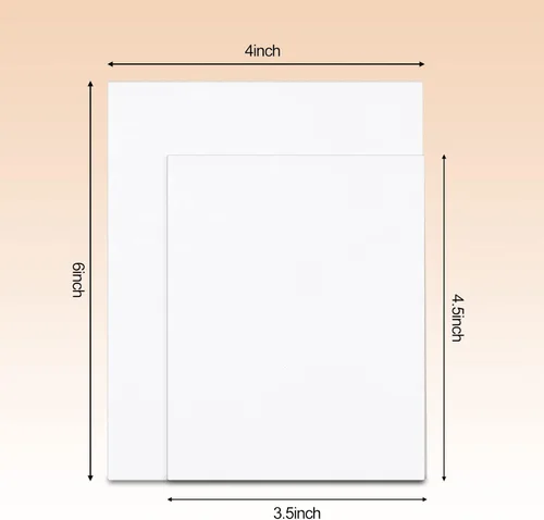 Miniatura 2 de Lewtemi 200 protectores de envío de tarjetas intercambiables de 4.5 x 3.5 pulgadas, protector de cartón para envíos de correo, carpetas, divisor