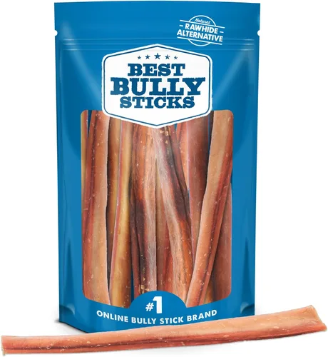 Miniatura 11 de Best Bully Sticks - Palitos de Bully Ahumados con Nogal Jumbo de 6 Pulgadas - 12 Unidades (Paquete de 1) - Natural, Sin Granos y Sin Olor, Aroma