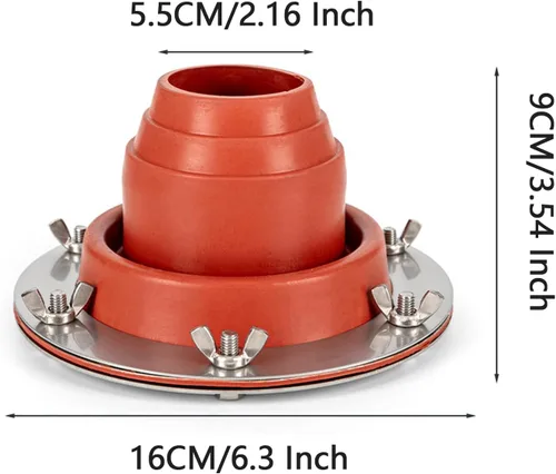 Miniatura 5 de Kit de gato para estufa de tienda, campana para tienda de campaña intermitente, tubo flexible de alta temperatura, compatible con secciones de tubo