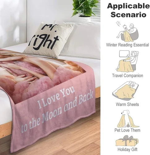 Miniatura 4 de DUNHUANG Mantas personalizadas con fotos, diseño de texto y logotipo, tu propia manta personalizada, regalos para esposa, marido, padre, madre, 1