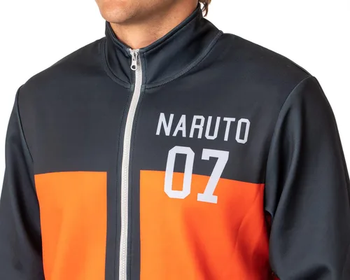 Miniatura 2 de Bioworld Naruto Shippuden - Chaqueta de disfraz para hombre Uzumaki Symbol Team 07