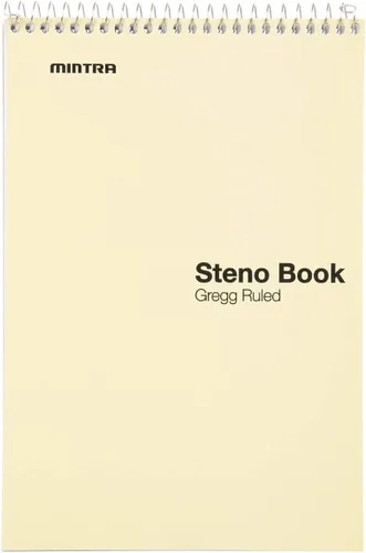 Miniatura 5 de Mintra Office Steno Book - (colores pastel, 4 blocs por paquete, con rayas Gregg) – 6 x 9 pulgadas, 70 hojas, cuaderno para escribir notas