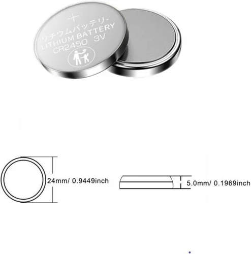 Miniatura 2 de Paquete de 50 baterías CR2450 de iones de litio de 600 mAh CR 2450 3V