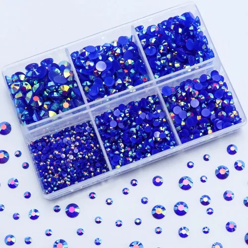 Miniatura 7 de 3000 PIEZAS de Brillantes de Resina con Dorso Plano, 2mm 3mm 4mm 5mm 6mm Rosa Claro AB, Brillantes de Resina en Gel con Dorso Plano para Vasos