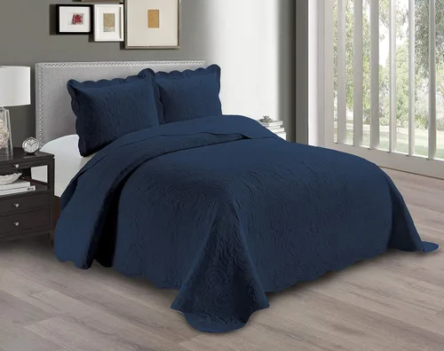 Miniatura 16 de Linen Plus Juego de funda de cama con relieve, extra grande, color burdeos, para cama King/California King, nueva, modelo Dana Borgoña