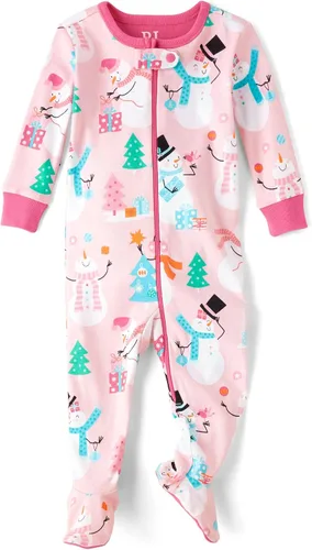 Miniatura 8 de The Children's Place baby-girls And Toddler Long Sleeve 100% Cotton Zip-front One Piece Footed Pajama