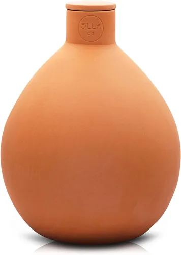 The Olla Company Olla Clásica para Riego con Tapa - Riego Automático de Terracotta hasta 3 pies de Diámetro para Jardines, Camas Elevadas y Macetas