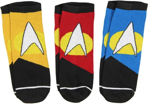 Miniatura 2 de Star Trek Socks The Next Generation - Calcetines tobilleros para adultos, hombres y mujeres (paquete de 3), Multicolorido