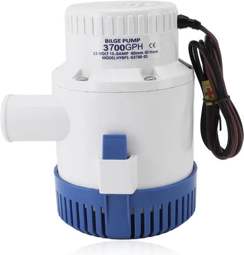 Bomba de sentina de 12 V y 24 V, bomba de sentina eléctrica de fontanería marina de 3700 GPH, bomba de sentina eléctrica marina, prevención