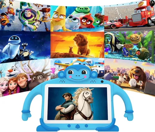 Miniatura 3 de Tablet para Niños de 7 Pulgadas para Niños de 3 a 7 Años, 32GB ROM, Tabletas para Niños Pequeños con YouTube, WiFi, Estuche, Tabletas Android