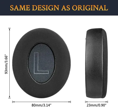 Miniatura 8 de SOULWIT Almohadillas de enfriamiento para auriculares Anker Soundcore Q20/Life 2 (no compatibles con Life2 Neo), almohadillas para los oídos