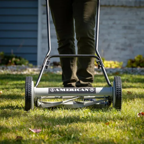 Miniatura 67 de American Lawn Mower Company 1204-14 Cortacésped de carrete de empuje de 4 hojas de 14 pulgadas, color rojo