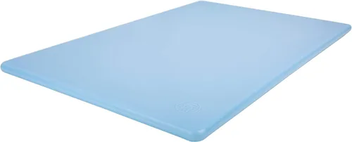 Tabla de cortar de plástico comercial, NSF - 18 x 12 x 0.5 pulgadas, Azul