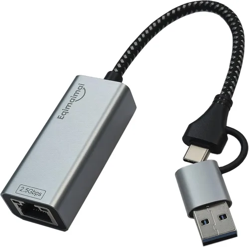 Miniatura 10 de Adaptador Ethernet USBC Paquete de 2, 2 adaptadores de red Gigabit Ethernet TypeC a RJ45 compatible con Windows, MacOS, Linux y más TypeC a RJ45