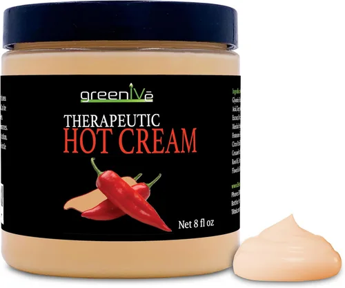 Miniatura 8 de GreenIVe Loción de masaje de crema caliente para articulaciones músculos y envoltura de estiramiento de la piel, tarro a granel de sensación de frío