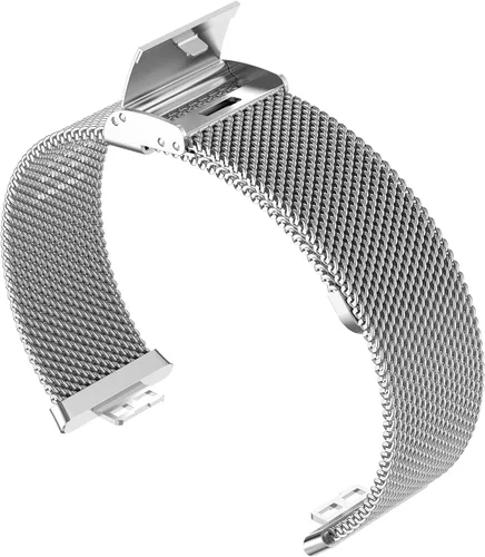 Miniatura 4 de Compatible con Huawei Watch Fit Band para mujeres y hombres, correa de metal de acero inoxidable de repuesto para Huawei Watch Fit Band Plateado