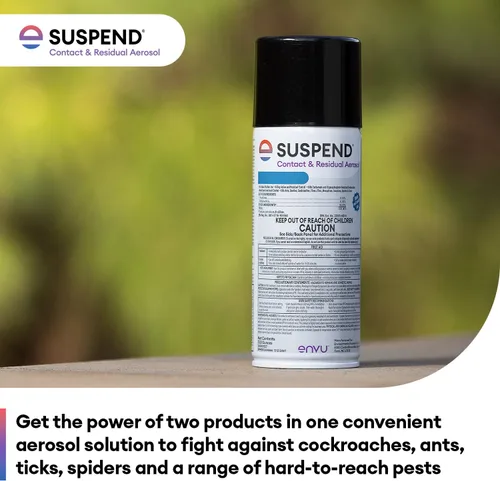Miniatura 3 de Suspender el contacto de aerosol y aerosol residual de 13.5 onzas – mata cucarachas, hormigas, garrapatas, arañas y más, en interiores y exteriores