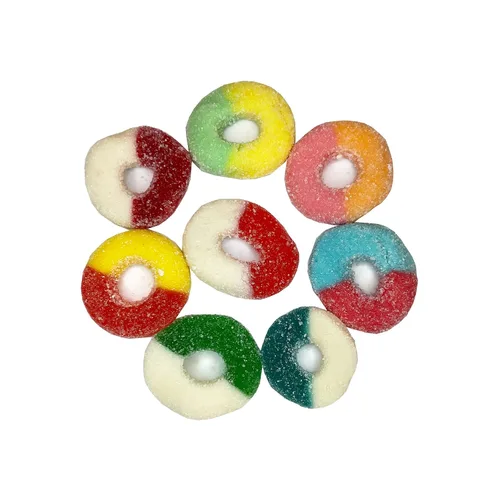 Miniatura 2 de Anillo de goma con sabor a fruta surtido, (sabores surtidos, 2 libras)