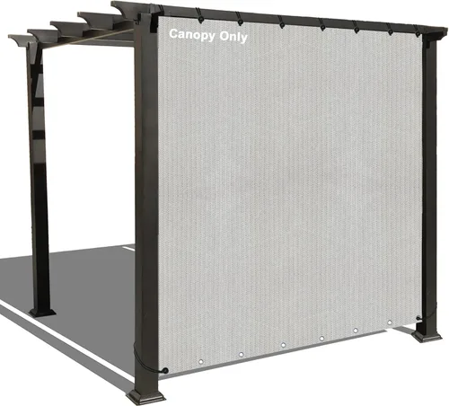 Miniatura 6 de Alion Home Panel de privacidad con ojales en 2 lados para patio, toldo, ventana, pérgola, terraza o cenador (6 x 8 pies, beige Banha)