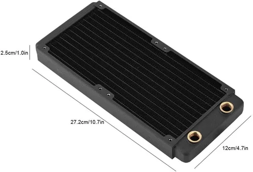 Miniatura 7 de TSRP-BP - Disipador de calor de radiador de cobre, rosca G1/4, intercambiador de calor líquido de refrigeración por agua para computadora
