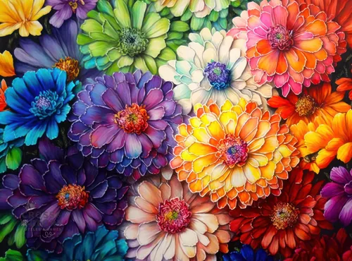 Miniatura 10 de Cross & Glory - Caleidoscopio de girasol - Rompecabezas de 1000 piezas para adultos Arte de flores coloridas Actividad desafiante y divertida