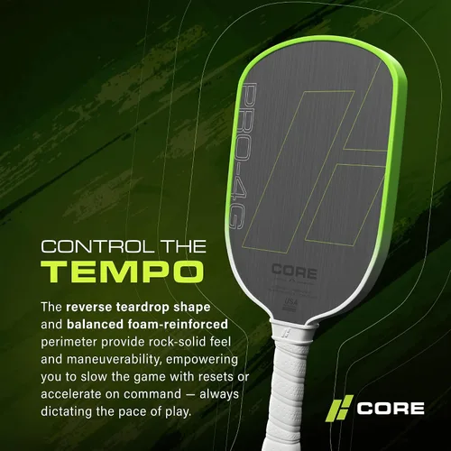 Miniatura 4 de CORE Pickleball - Paletas de pickleball de fibra de carbono - Aprobadas por USAPA - Modelos PRO y de entrada - Empuñadura de confort acolchada