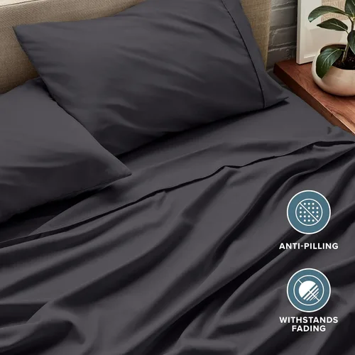 Miniatura 7 de Bare Home Juego de Sábanas Full - Sábanas de Cama Full de Microfibra Ultra-Suave de Lujo 1800 - Doble Cepillado - Bolsillos Profundos - Ajuste Fácil