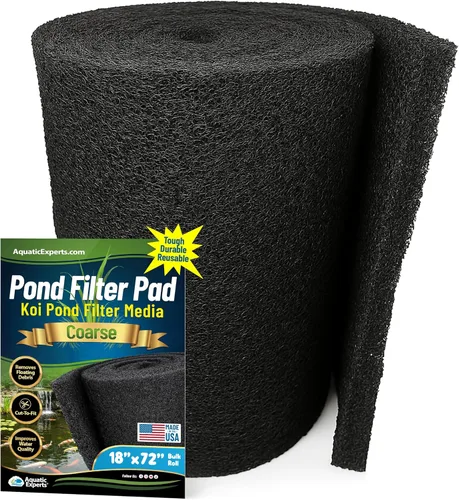Miniatura 19 de Aquatic Experts Almohadilla de filtro clásica para estanque Koi FINE – Filtro de estanque en rollo blanco a granel, filtros de estanque ultra