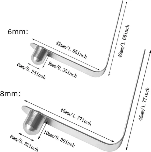 Miniatura 2 de 8 clips de resorte de remo para kayak, clip de botón de resorte de acero inoxidable, clips de pasador de bloqueo de tubo para kayak, remo